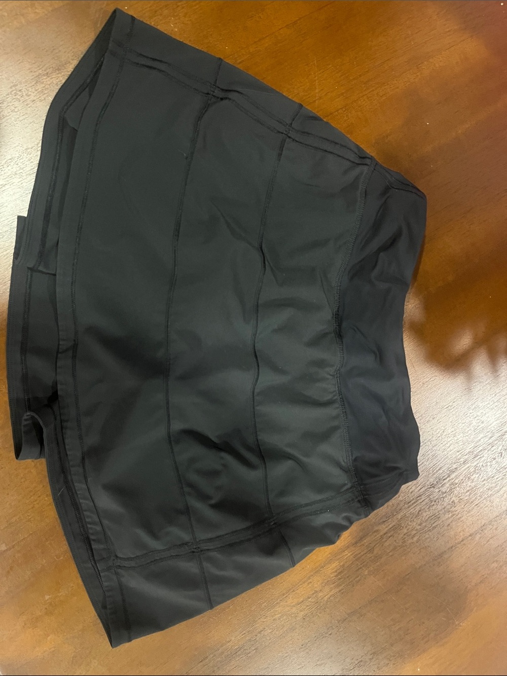 Black Lululemon Pace Rival Skirt
